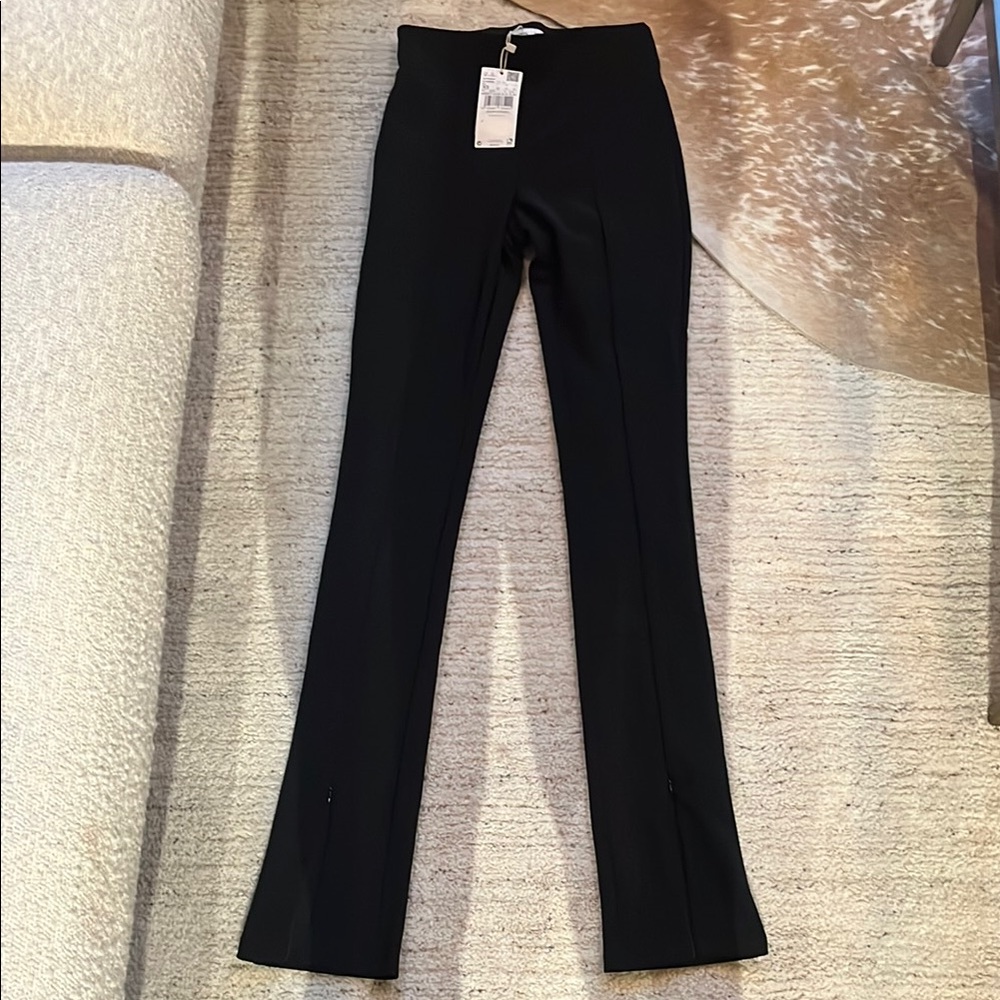 Mango Black High-Waisted Pants